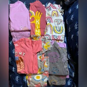 Carter’s pajamas- 6 pair girl size 14